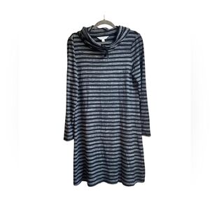 Market & Spruce Sz Large dress Granita Cowl Neck Knit Cover Casual-Up Striped